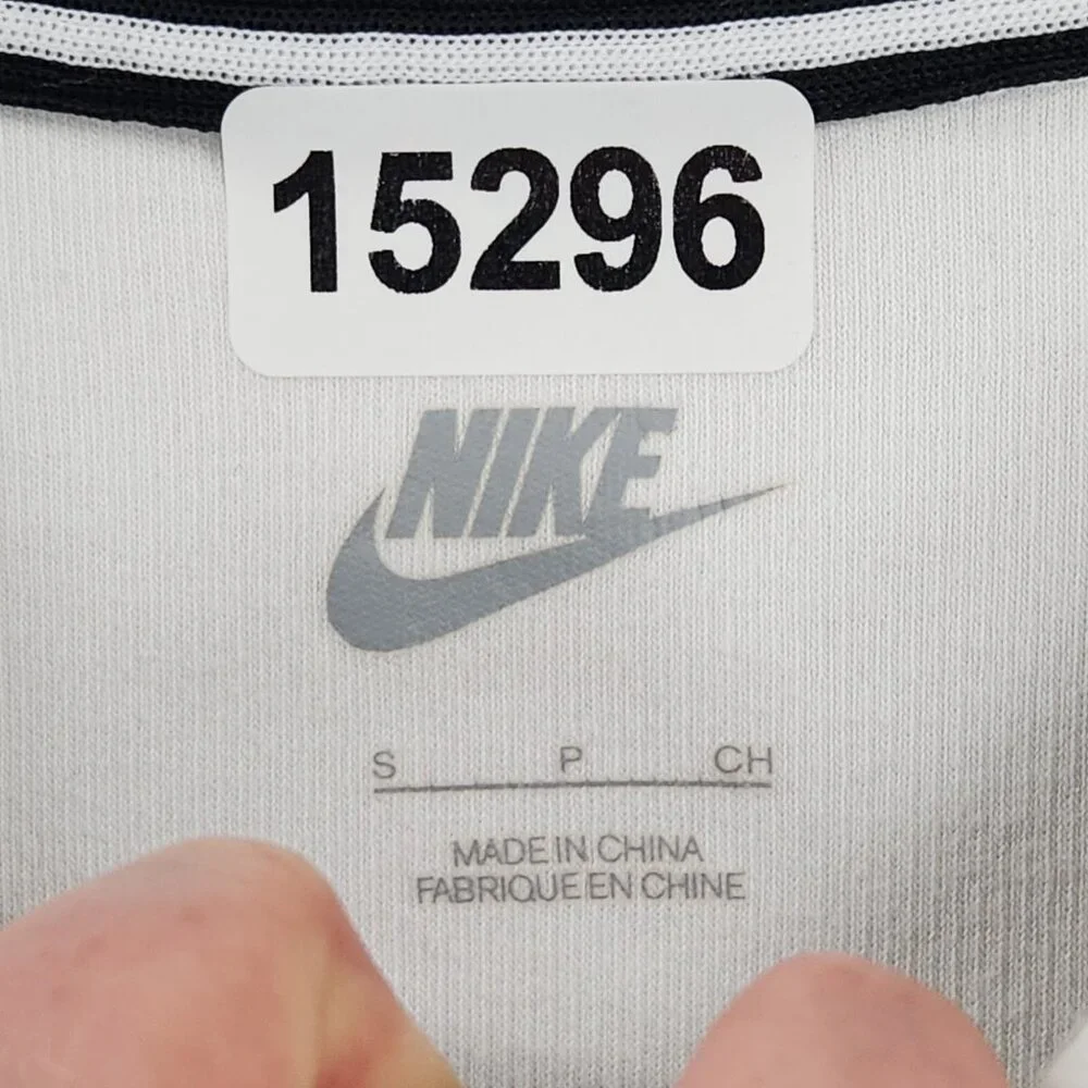 Nike Sweater Womens Small White Rally Metallic Crew Neck Sweatshirt Swoosh - Picture 6 of 12